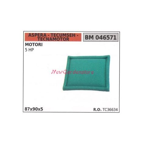 Filtro aria ASPERA motore rasaerba tosaerba tagliaerba 5 HP 046571
