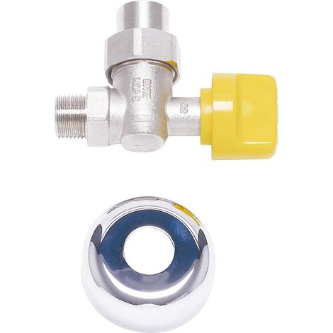 Bosch Installationszubehör Nr. 440/11 Gashahn R 1/2 mit TAE, Eckform, 7738112220 (1/2)