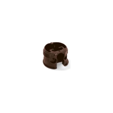 Luna cazoleta Ø20 tablero 16mm (100 uds)  - 13mm / 16mm / Plástico Marrón