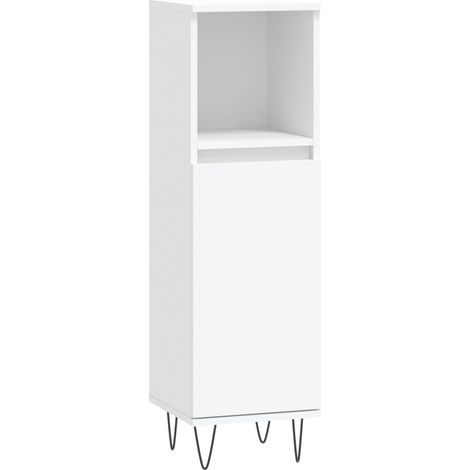 Maison Exclusive - Badschrank Weiß 30x30x100 cm Holzwerkstoff