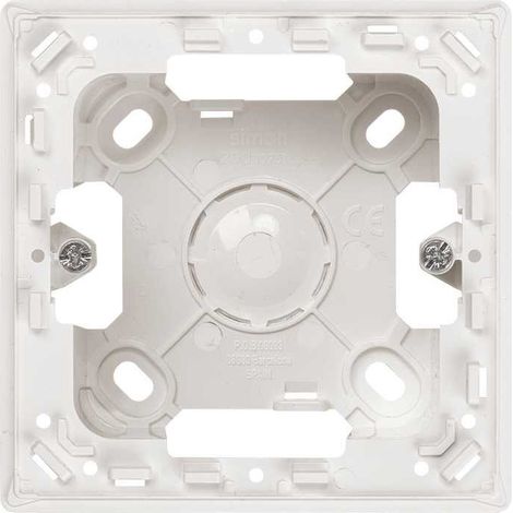 SIMON 270  Caja de superficie con 1 elemento negro mate 20000751-098 (1/2)