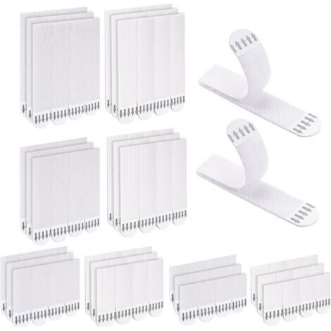Bandes adhésives pour tableaux grand format, ultra-résistantes, 48 paires, crochets muraux adhésifs, sans perçage, pour photos et affiches (1/5)