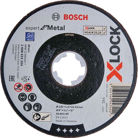 Disque à tronçonner as46sbf metal 125mm - BOSCH Vendu par : 25