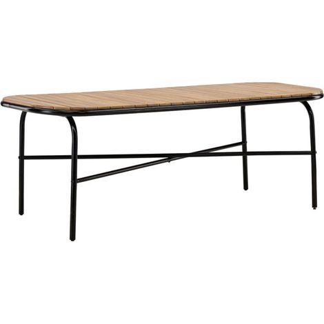 Table de Jardin en Bois "Holmbeck" 200cm Naturel (1/5)
