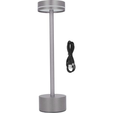 Ortviai Lampe de Bureau Sans Fil Rechargeable avec Commande Tactile, 3 Températures de Couleur, Alliage d'Aluminium, Café (1/5)