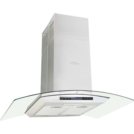 Hotte îlot avec écran tactile lcd et capteur 90 cm 756 m³/h led (1/5)
