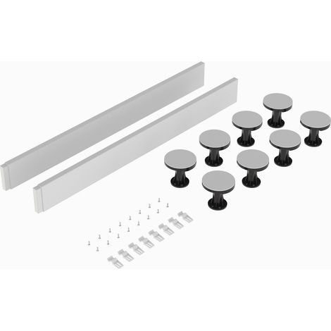 Nuie White Leg and Plinth Kit for up to 1000mm x 1000mm Square and Rectangular Shower Trays - LEG2W (1/3)