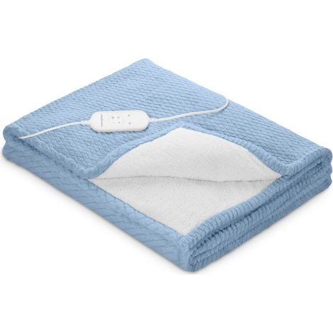 Reversible heated blanket - MEDISANA - HB 415 - 120 W - 9 settings - 180 x 130 cm - Blue (1/5)