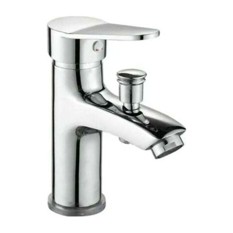 Mitigeur de douche, robinet de douche à double usage chaud et froid avec poignée unique, en alliage, avec tuyau d'arrivée d'eau de 60 cm (1/4)