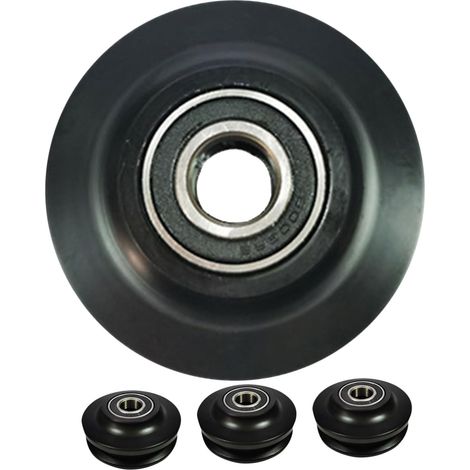 Kit de 4 rails de porte coulissante de grange avec galets de