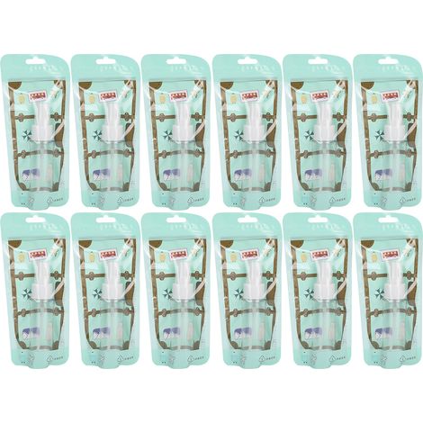 12 pièces Flacons Spray Vides 50ml en PET, Atomiseur Portable de Voyage (1/5)