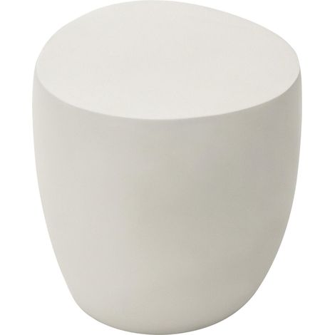 ELEMENTI table d'appoint IKARIA table en béton pour extérieur/intérieur table de jardin blanc crème avec surface mate (1/5)