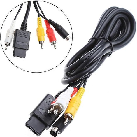 Câble adaptateur de transfert pour console NGC N64 vers TV (connecteur et fils) (1/4)