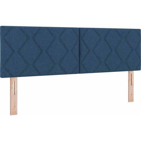 Tête de lit Bleu 160 cm tissu vidaXL (1/5)