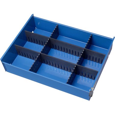 Jeu de séparations Rau pour tiroirs LxPxH 70x430x105/130 2 + 2 barres de quadrillage