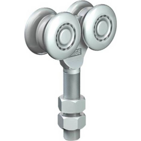 2 x OMGE  253 CARRELLO A 4 RUOTE D 55 MM PORT 380 KG