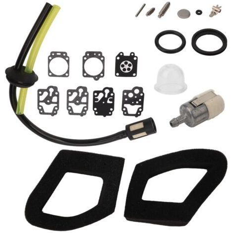 Kit de filtre à air de carburateur Accessoires d'outils de jardin Filtre de carburateur pour tondeuse à gazon GX35 GX25 HHB25 HHH25 K20 WY avec filtre à carburant (1/5)