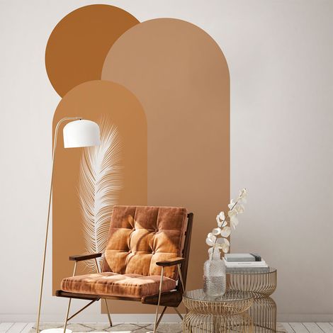 Papier peint intissé pré-encollé fresques géantes - ARCHES ET PLUME DU DÉSERT - 150x90cm (1/5)
