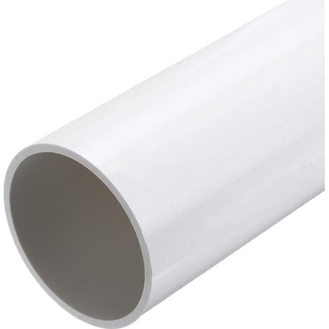 Tube PVC Rigide Rond 81.4mm ID 90mm OD 30 cm de Long pour Tuyau d'Eau, Aquarium, Réservoir à Poissons, Serre de Jardin, Blanc (1/5)