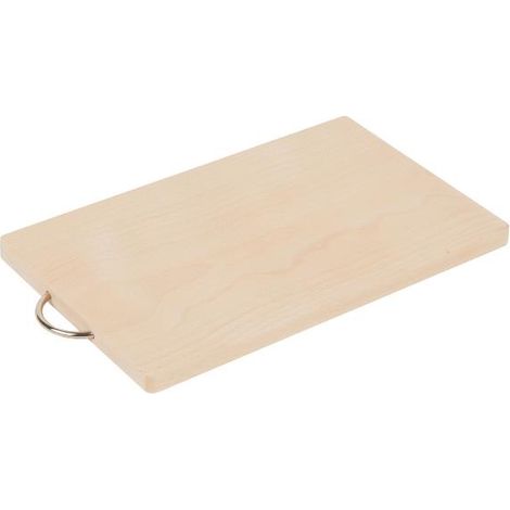 TAGLIERE IN LEGNO CON MANICO DI FERRO 35,5 X 22 X 2 CM (1/4)