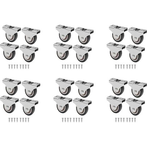petites roulettes de 25 mm pour meubles roulettes pivotantes (1/5)