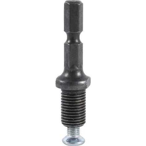 Adattatore per mandrino per trapano a percussione elettrico con gambo esagonale da 3/8"-24UNF e vite (1/4)