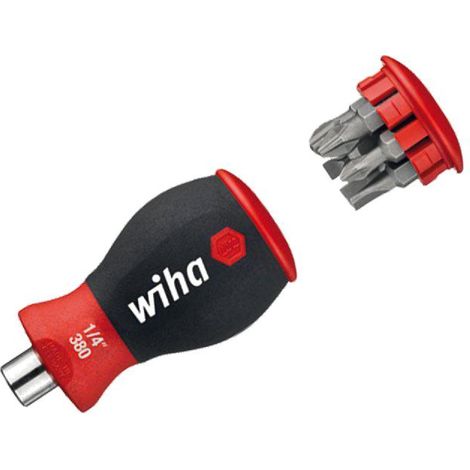 WIHA - Tournevis Tom pouce 6 embouts PH1 PH2 PH3