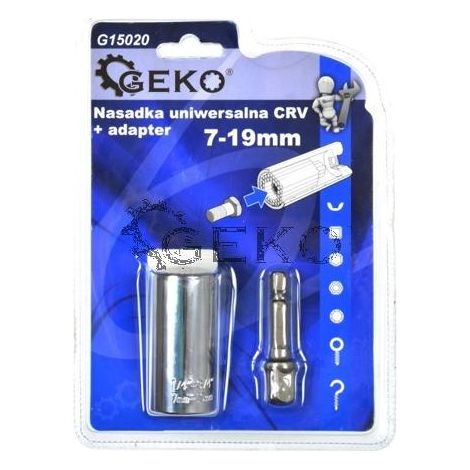 Universalschlüssel Geko g15020 anpassbar 7 19 mm 3 8