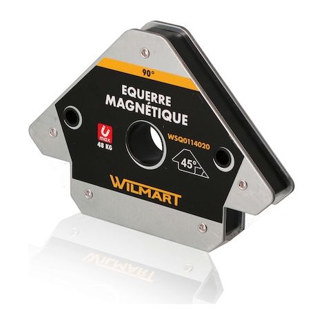 Équerre magnétique 90°-45° 100x100x21 - WILMART