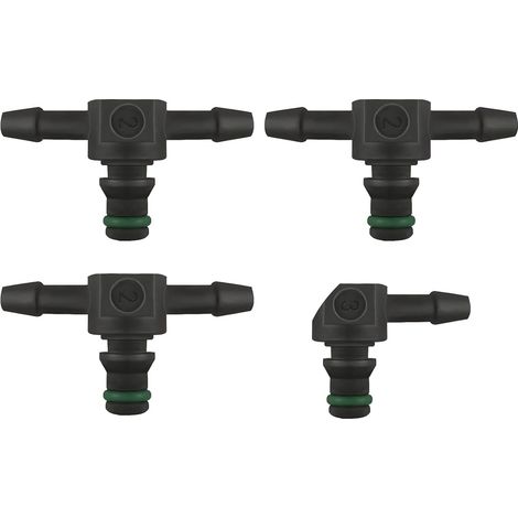 4 Pièces Connecteur Retour Gasoil Injecteur,Connecteur Retour Injecteur,Connecteur Renvoi De Gasoil Injecteur Voiture,Retour Injecteur Gasoil Common Rail,Adaptés Aux Tuyaux Hydrauliques (1/5)