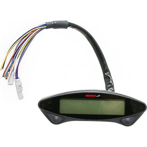 Compteur digital Koso EX-02 12V multifonction adaptable pour moto