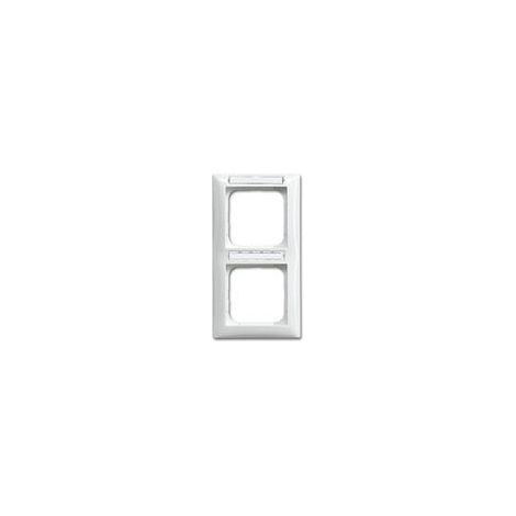 Plaque de finition Busch-Jaeger 1722 nsk-914 glossy blanc 2 postes