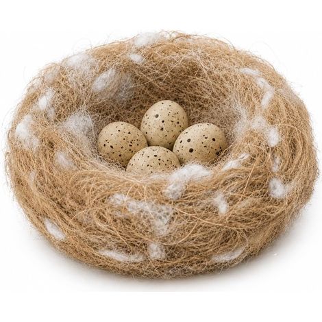 100 g de matériau de nid pour oiseaux sauvages, nid d'oiseaux en jute, mélange de matériaux adaptés pour poser des cages et des nids pour les canaris, les mousseaux, les perroquets, les (1/5)