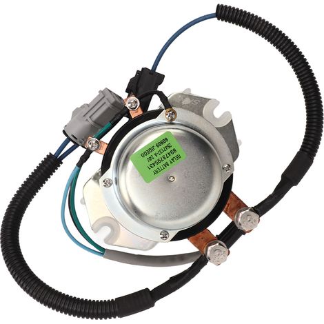 Pièce de rechange pour relais de batterie d'excavatrice 24 V avec bornes en cuivre rouge et interrupteur d'alimentation principal, compatible avec Kobelco SK135