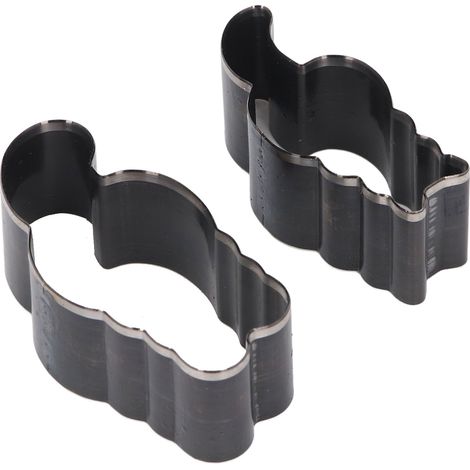 Set mit 2 hohlen, katzenförmigen Ausstechformen aus legiertem Stahl für Leder, 55 mm und 65 mm, mit Aufbewahrungsbox (1/5)