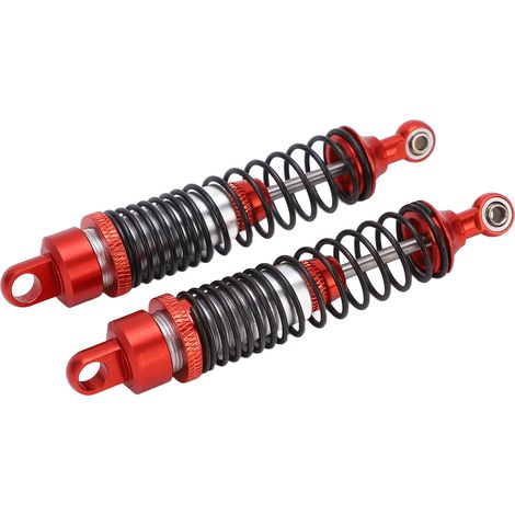 Metallfeder-Stoßdämpfer für Vorder- und Hinterachse für AXIAL SCX 10 1/10 RC-Car (rot) (1/5)