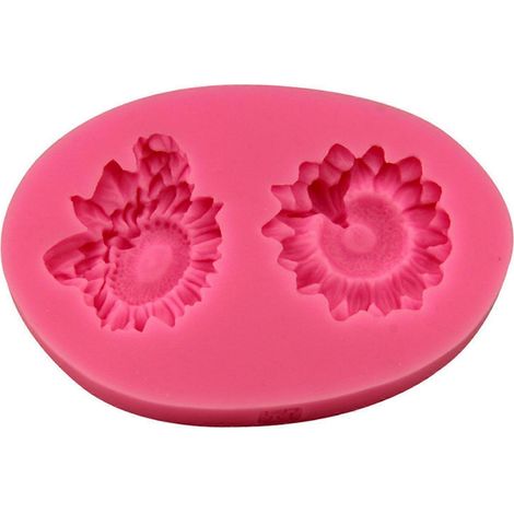 Moules en silicone texturés pour mousses, moules à savon en forme de fleur pour la cuisson du fondant