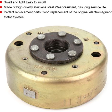 Volant moteur électromagnétique à stator 6 pôles pour moteur GY6 125cc/150cc (quad, moto tout-terrain, buggy) (1/5)