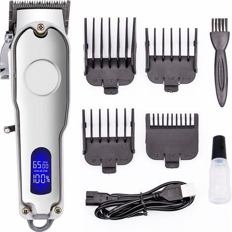 Tondeuse à cheveux avec accessoires - Silencieuse et rechargeable (1/5)
