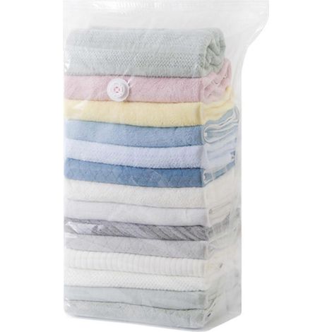 Sacs de rangement sous vide sans fil pour le voyage - Compression facile pour couvertures et vêtements Idéal pour la maison, les dortoirs et les chambres. Dimensions : 60 x 80 x 30 cm. (1/5)
