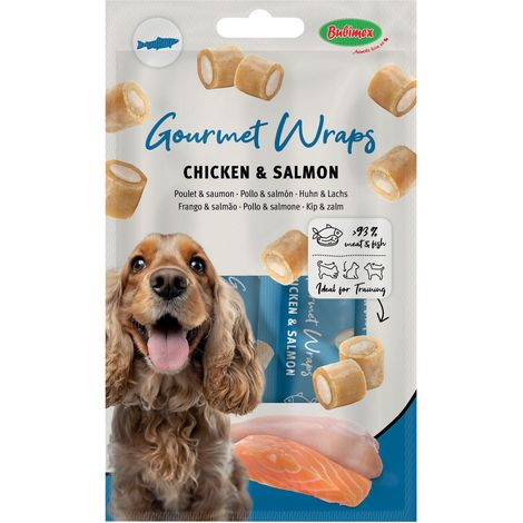 Gourmet Wraps chien poulet saumon - 3 pièces