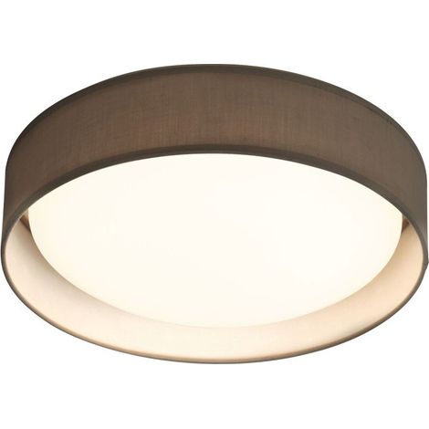 Plafonnier luminaire abat-jour blanc gris couloir bureau chambre salon éclairage (1/3)