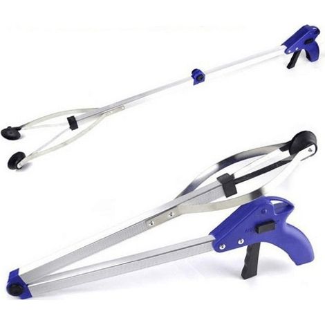 Pince de ramassage pliable en alliage d'aluminium avec ventouse pour déchets et ordures (1/5)