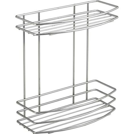 Aqualine Chrom Line - Estante doble de alambre, cromado 37014 (1/3)