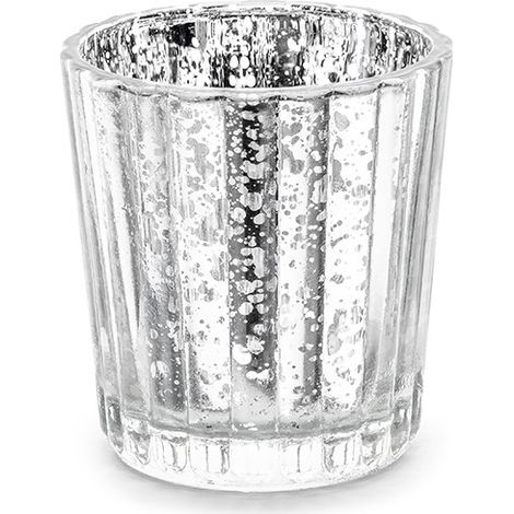 Kerzenständer, silber, 6 cm (24 Stück) (1/5)
