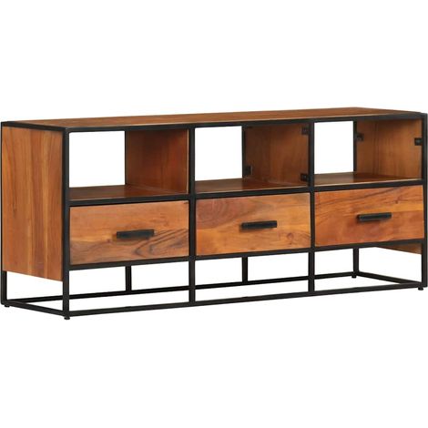 TV-Schrank 110x30x45 cm Massivholz Akazie