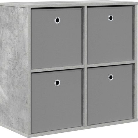 Maison Exclusive - Credenza con cassetto Grigio cemento 68,5 x 32 x 67 cm (1/5)