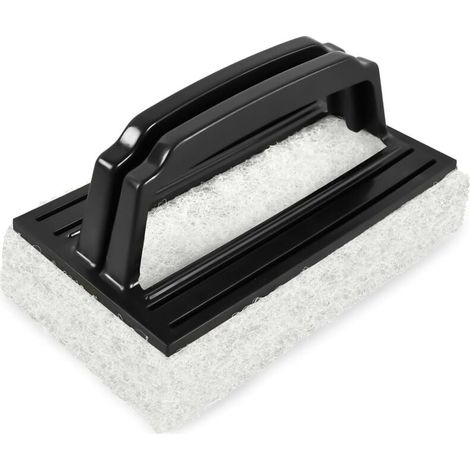 Spazzola spugna per piscina, spazzola per la pulizia della piscina con spugna, spazzola spugna per la linea di galleggiamento, spazzola per fondo e pareti della piscina per rimuovere sporco e alghe (n (1/4)