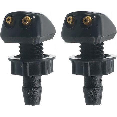 2 pcs Buses de Lave-Glace Avant Voiture Jet de Pulvérisation, Petit D'essuie-Glace de Lave-Glace Universelles Buses de Pare-Brise de Voiture, Buse D'essuie-Glace de Lave-Glace Voiture (1/5)