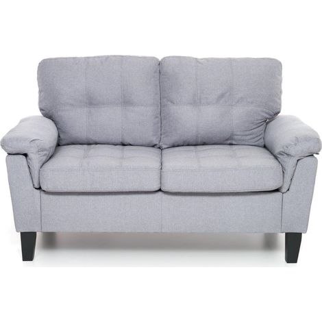 DIVANO DENVER IN TESSUTO DA 2 POSTI COLORE GRIGIO 145X78X95H CM M0694-03
